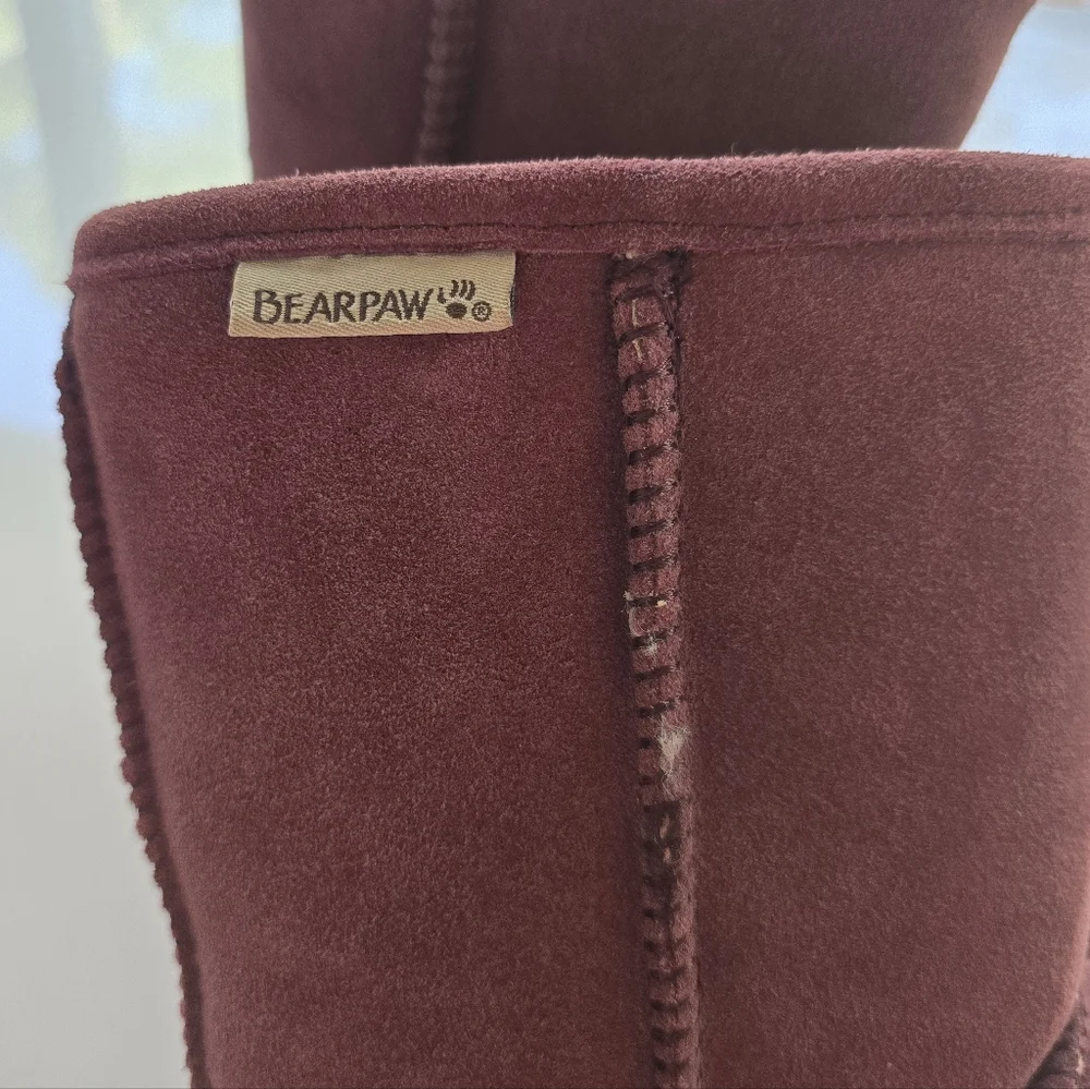 BearPaw Purple Suede Winter Boots Sz 6/7